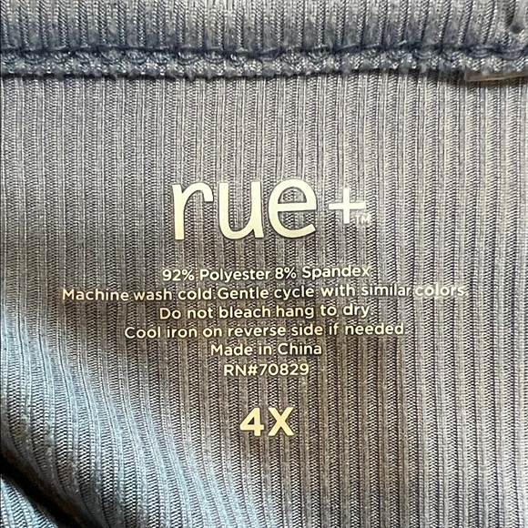 Rue + Relaxed Fit Blue Short Sleeve Tee - Picture 8 of 8